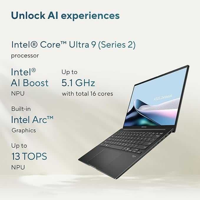 ASUS ZenBook 14 UX3405CA/14 OLED Touch/Ultra9-285H/LPDDR5X 32GB/SSD1TB — 4