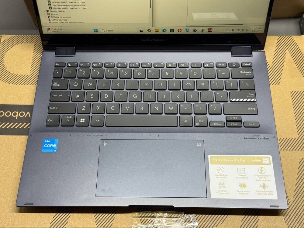 Asus Vivobook x360 sensorligi — 2