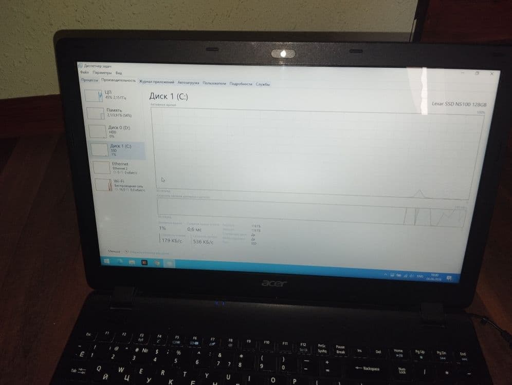 Acer Celeron 128 SSD+500 HDD — 3