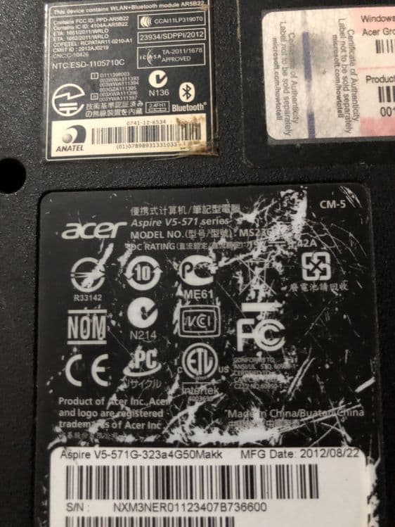 Acer v5 571 ноутбук  запчастга сотилади — 3