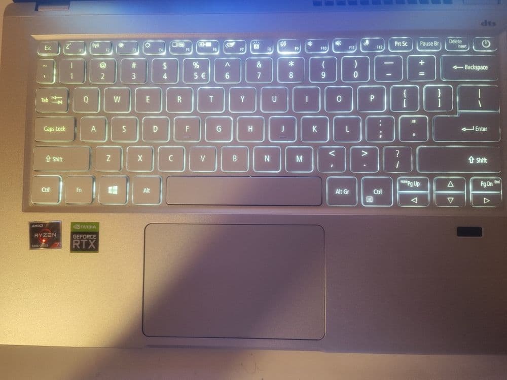 Acer Rtx 3050 TI Ryzen 7 5800U — 3