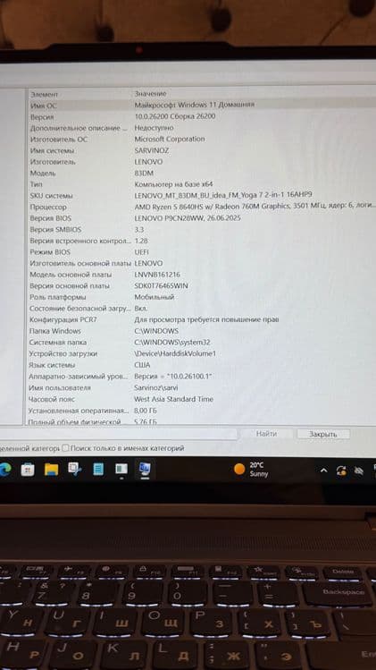 Ноутбук Lenovo yoga 7 — 4