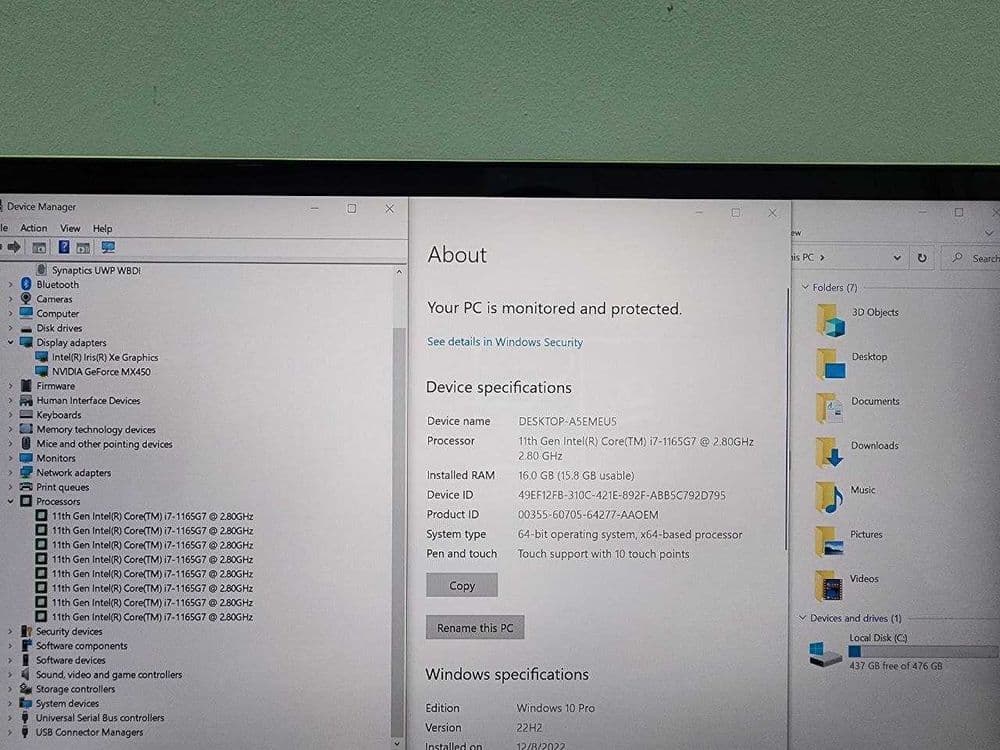 Noutbuk Hp envy 13 core i7 1165G7 — 4