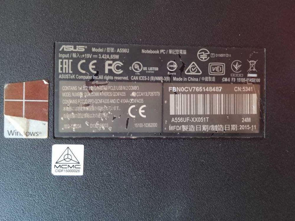 Asus A556U Noutbuk — 2