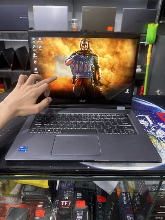 Мощный офисный ноутбук Acer экран Сенсорный intel core i5-1135G7 — 1
