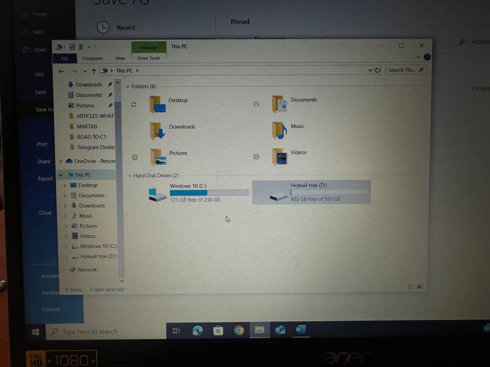 Acer Aspire Noutbook — 2
