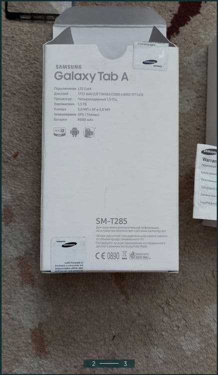 Samsung tab A6 чёрный — 2