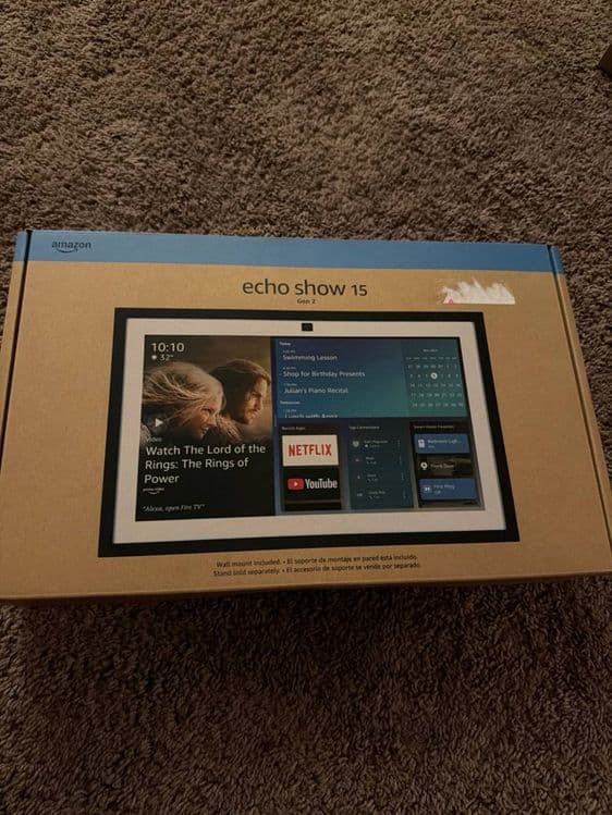 Amazon - Echo Show 15 Full HD 15.6" smart display — 1