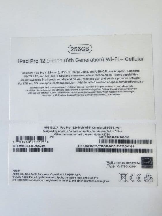 iPad Pro 12.9 5G 256 GB — 4