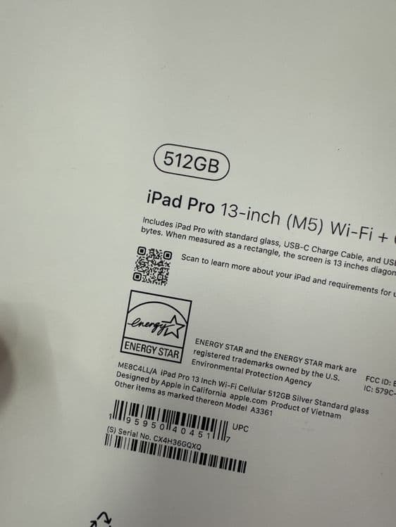 iPad Pro 13 inch M5 512gb Wi-fi — 2
