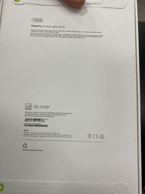 iPad Pro 11 M4 512 Wifi 2024 — 2