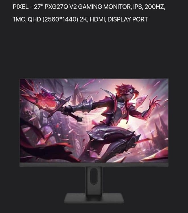 Pixel 27 monitor QHD — 2