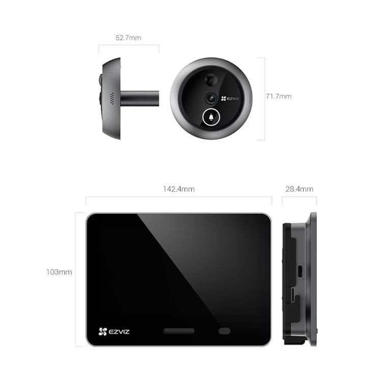 Ezviz EP4 4K - 8MP видеоглазок | домофон — 4