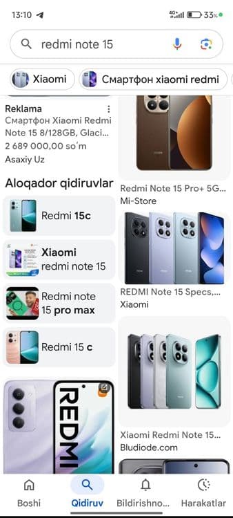 Redmi note 15 yangi — 2