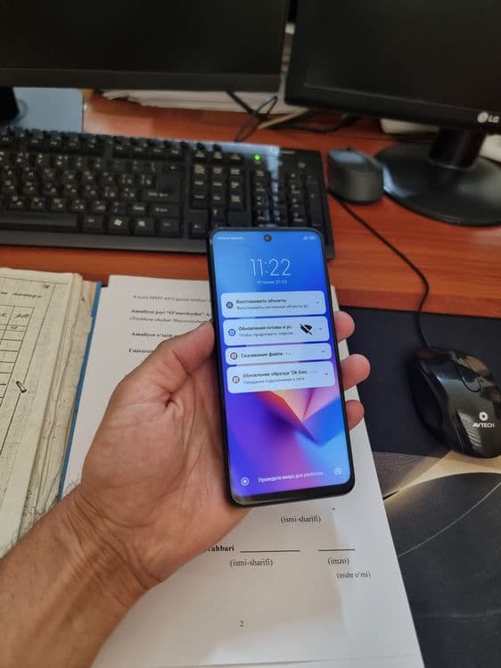 Redmi note 9S 6/128gb iwlawi zur aybi yuq tozza telefon — 2