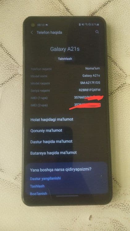 SAMSUNG A21s hotira 64/4 — 4