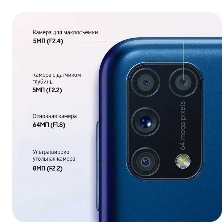 Samsung Galaxy M31 - 6000mAh 8/128Gb  64MP camera -qora — 5