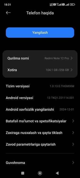 Redmi Note 12 Pro 8/256 – Ideal!

Sotuvda: Redmi