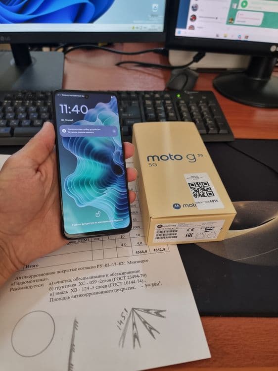 Motorola G35 5G 8+4/256gb ideal ochilmagan usta kurmagan aybi yuq — 2