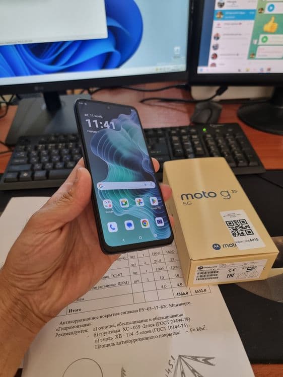 Motorola G35 5G 8+4/256gb ideal ochilmagan usta kurmagan aybi yuq — 3