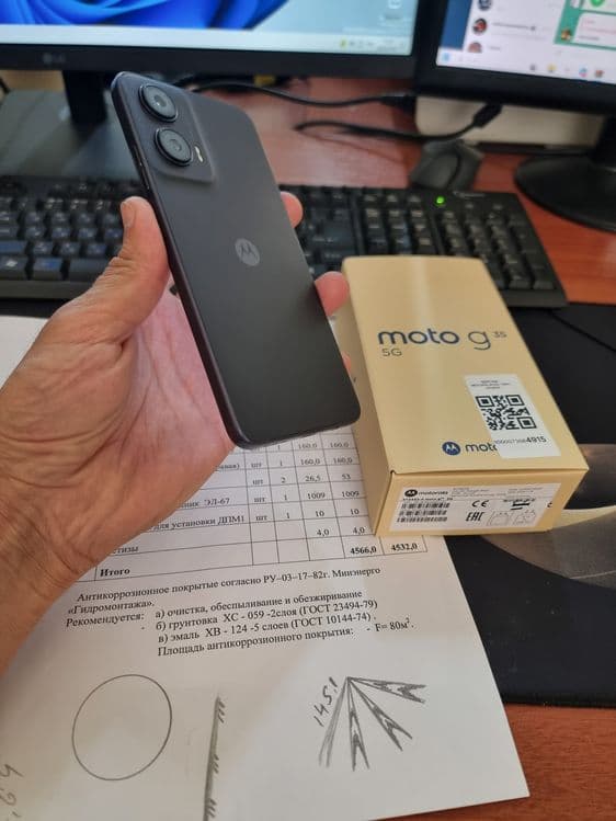 Motorola G35 5G 8+4/256gb ideal ochilmagan usta kurmagan aybi yuq — 4