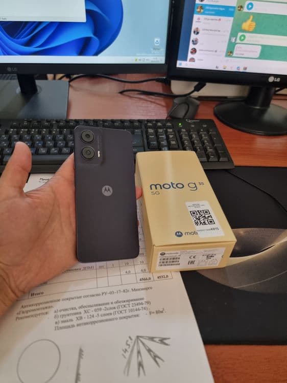 Motorola G35 5G 8+4/256gb ideal ochilmagan usta kurmagan aybi yuq — 6