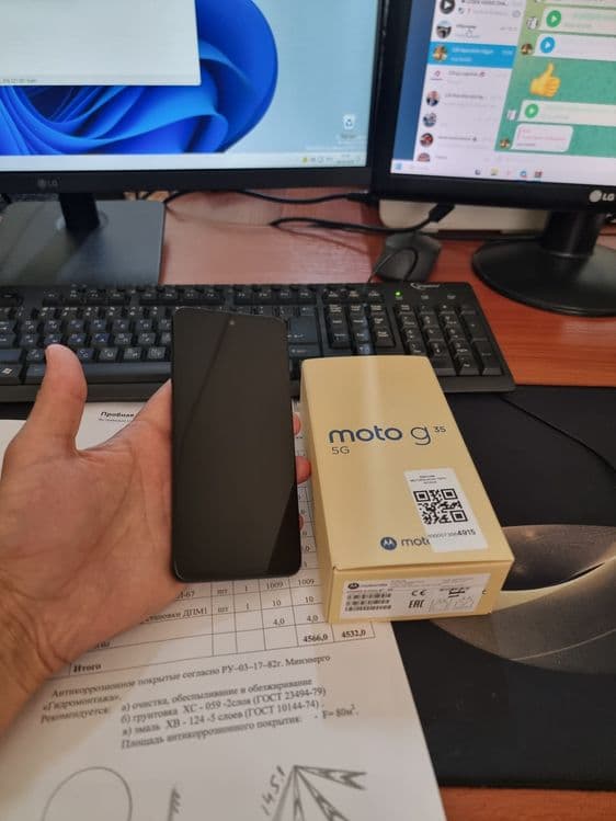 Motorola G35 5G 8+4/256gb ideal ochilmagan usta kurmagan aybi yuq — 7