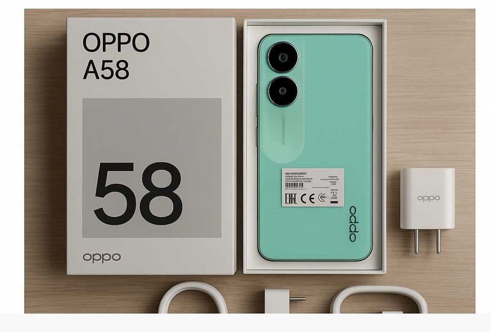 OPPO A58 | Новый | Демо-версия | 8/128 ГБ | Dazzling Green — 1
