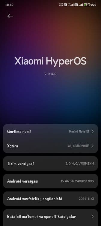 Redmi Note 13  8/128 — 1
