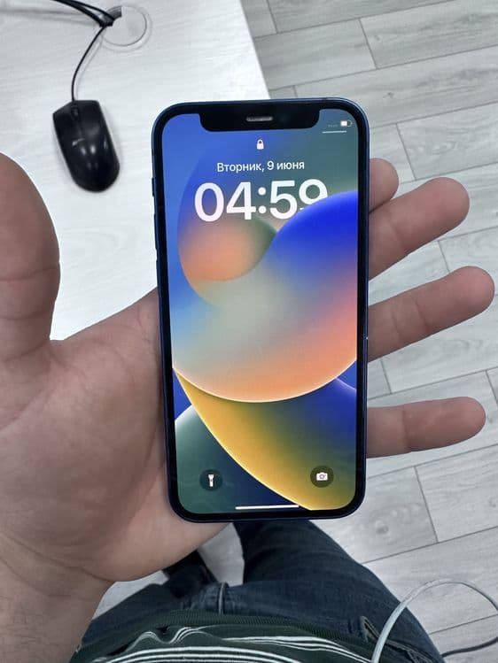 iphone 12mini ёмкость батареи 73% памят телефона 128 гб екран — 4
