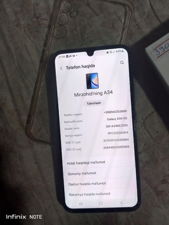 SamsungA34 128gb — 4