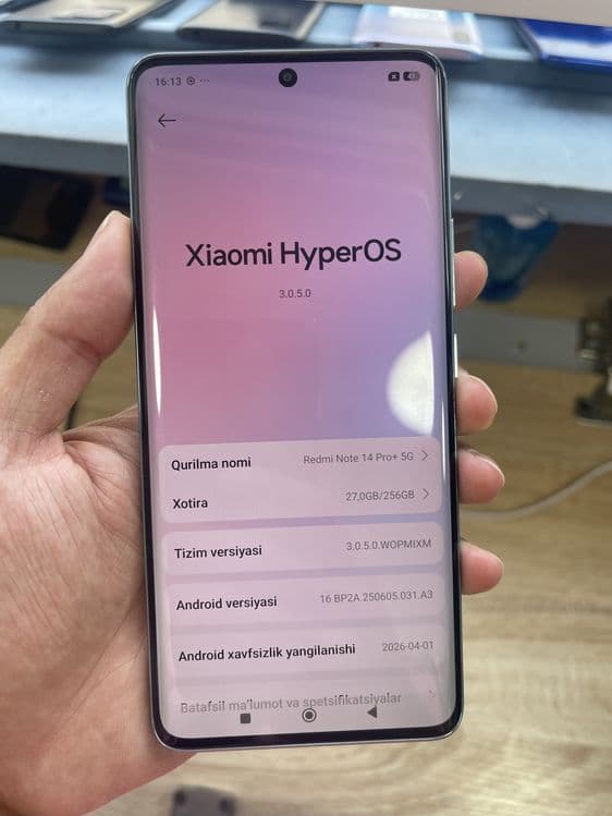 Redmi not 14 pro plus — 2