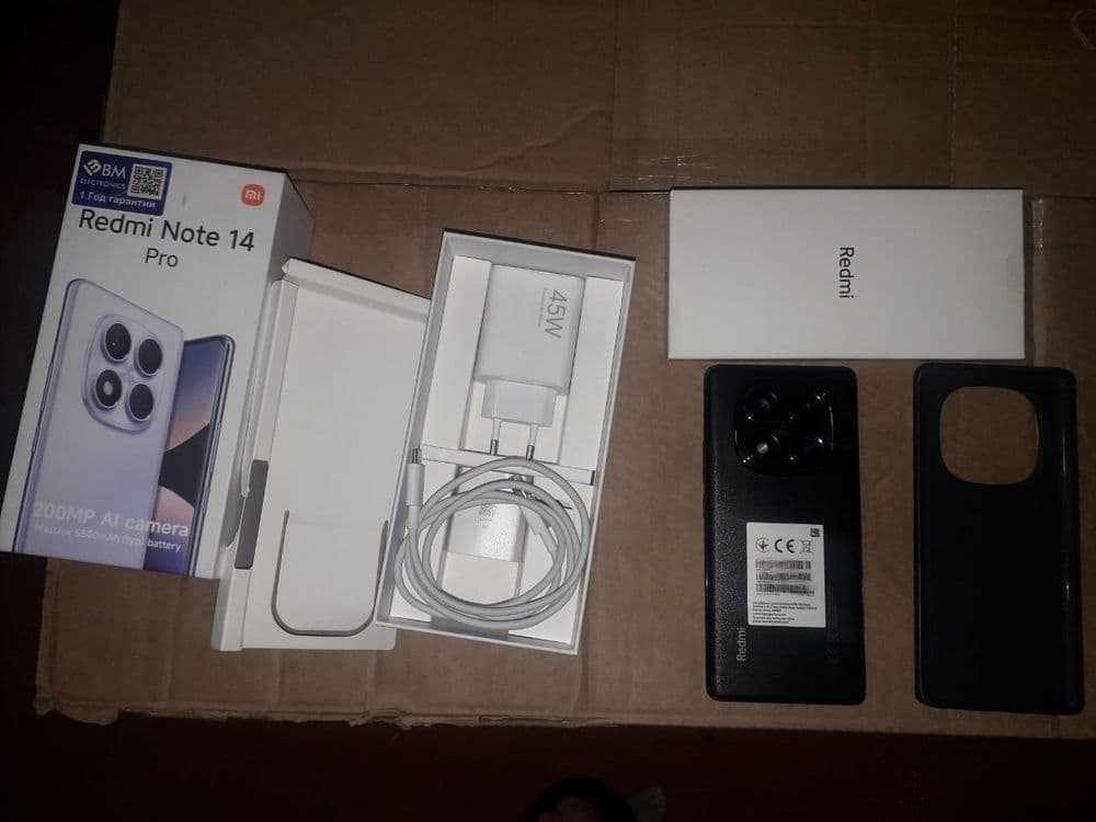 Redmi Note 14 Pro 12/512 Aybi yoq ideal holatda ishlashi zor rangi qor — 1