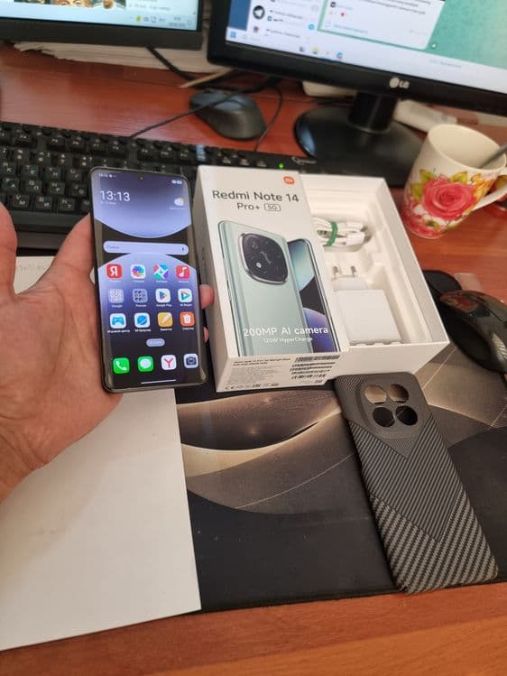 Redmi note 14pro +5G 12/256gb ideal ochilmagan usta kurmagan aybi yuq — 1
