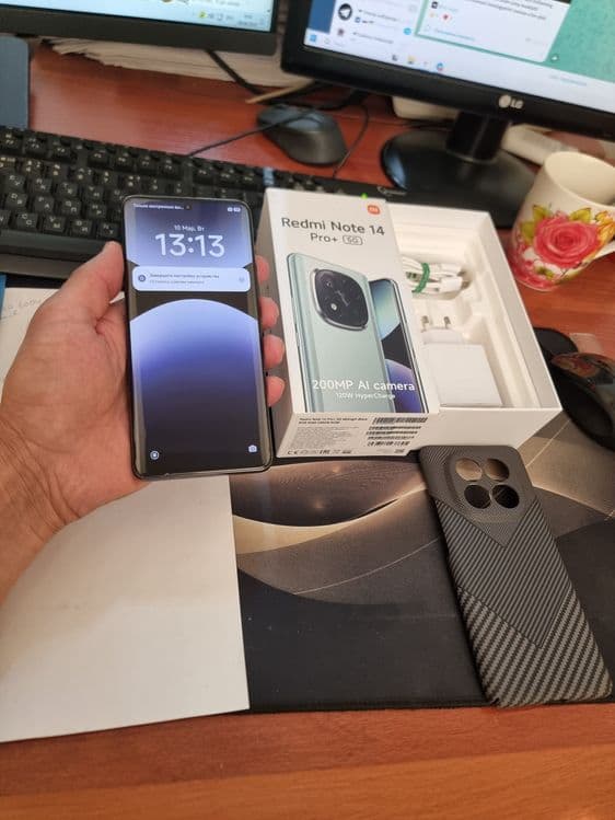 Redmi note 14pro +5G 12/256gb ideal ochilmagan usta kurmagan aybi yuq — 2