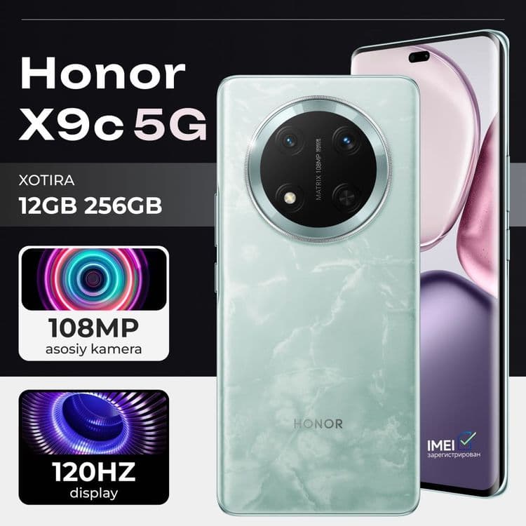 Honor X9c  Battery 6600 New 2025 — 2