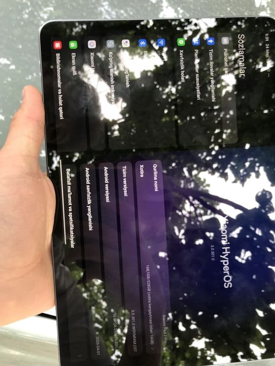 xiomi pad 7pro 12ga 512 tali qirilgan chizilgan joyi yo — 2