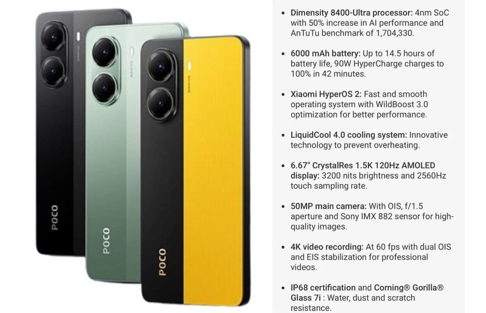 Новый Xiaomi Poco X7 Pro 5G • Телефон • — 4