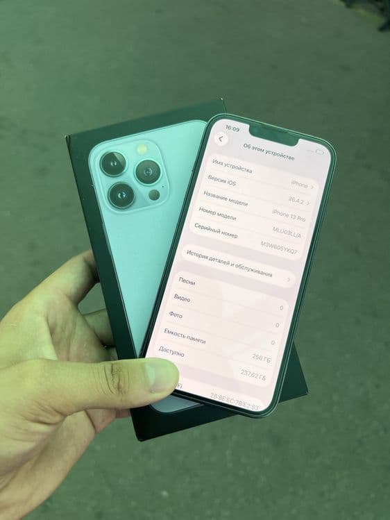 Iphon13 pro 256Gb xolatlari ideal karobka dakument bor ochilmagan — 3