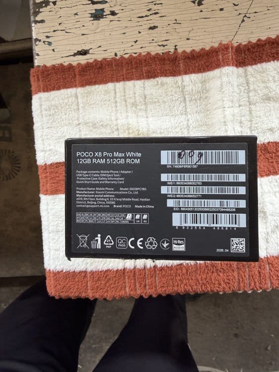 poco x8 pro max 12.512g yengidek 2 ta sikl karopka kamplekt — 8