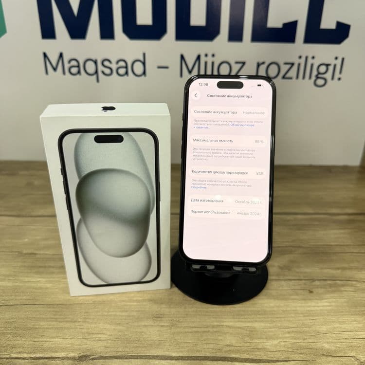 iPhone 15 black (dual sim) NASIYA BOR — 3