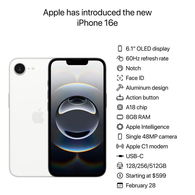 Новый Apple IPhone 16e • Телефон • — 6