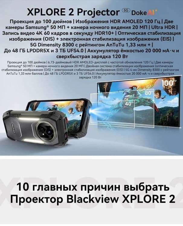 Blackview Explore 2 projector 48/1Тб — 1