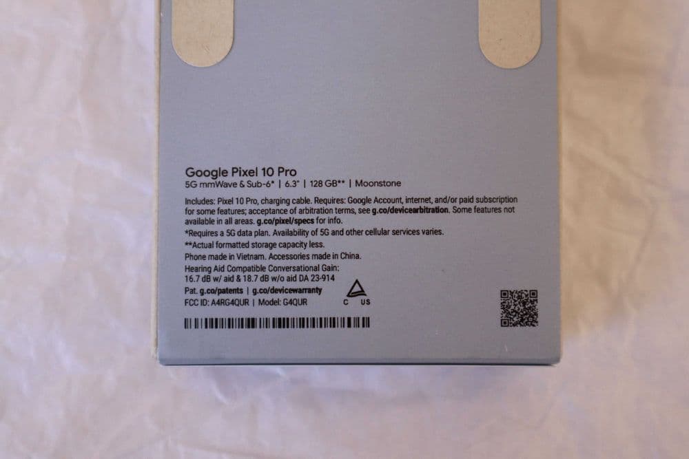 Google Pixel 10 Pro 16/128GB Новый, нераспечатанный  USA — 3