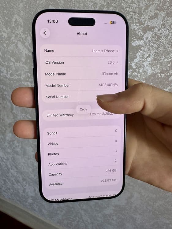 Iphone 17air 256 qora yangi — 4