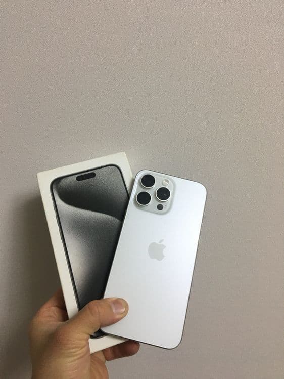 Iphone 15 pro max silver titan 512 tali — 6