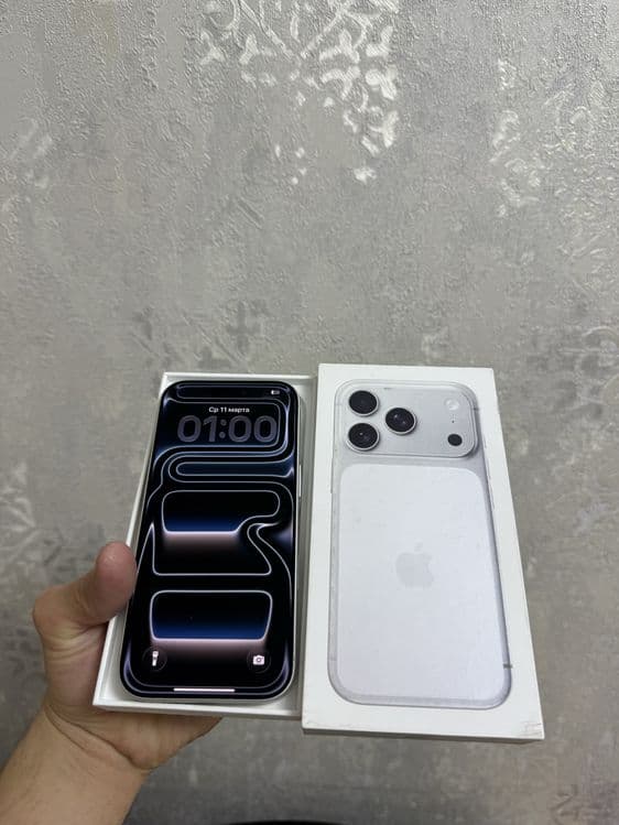 17 pro silver 256 tali 100% yomkist sim+esim — 1