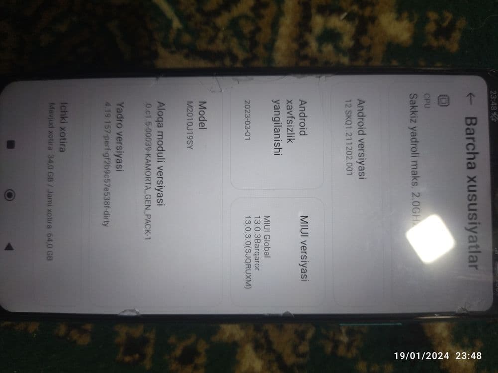 Xiomi Redmi Not 9T — 1