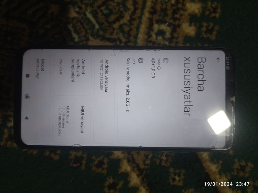 Xiomi Redmi Not 9T — 2