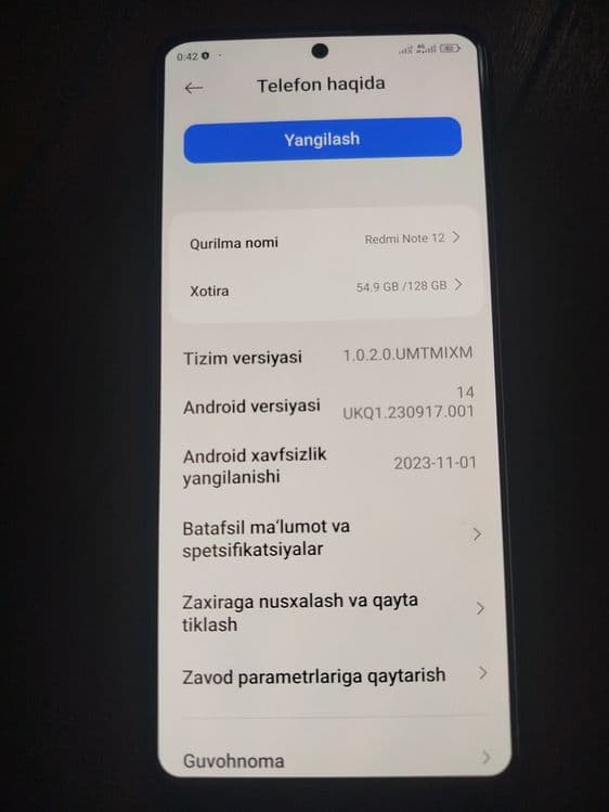 Redmi note 12 128gb — 2